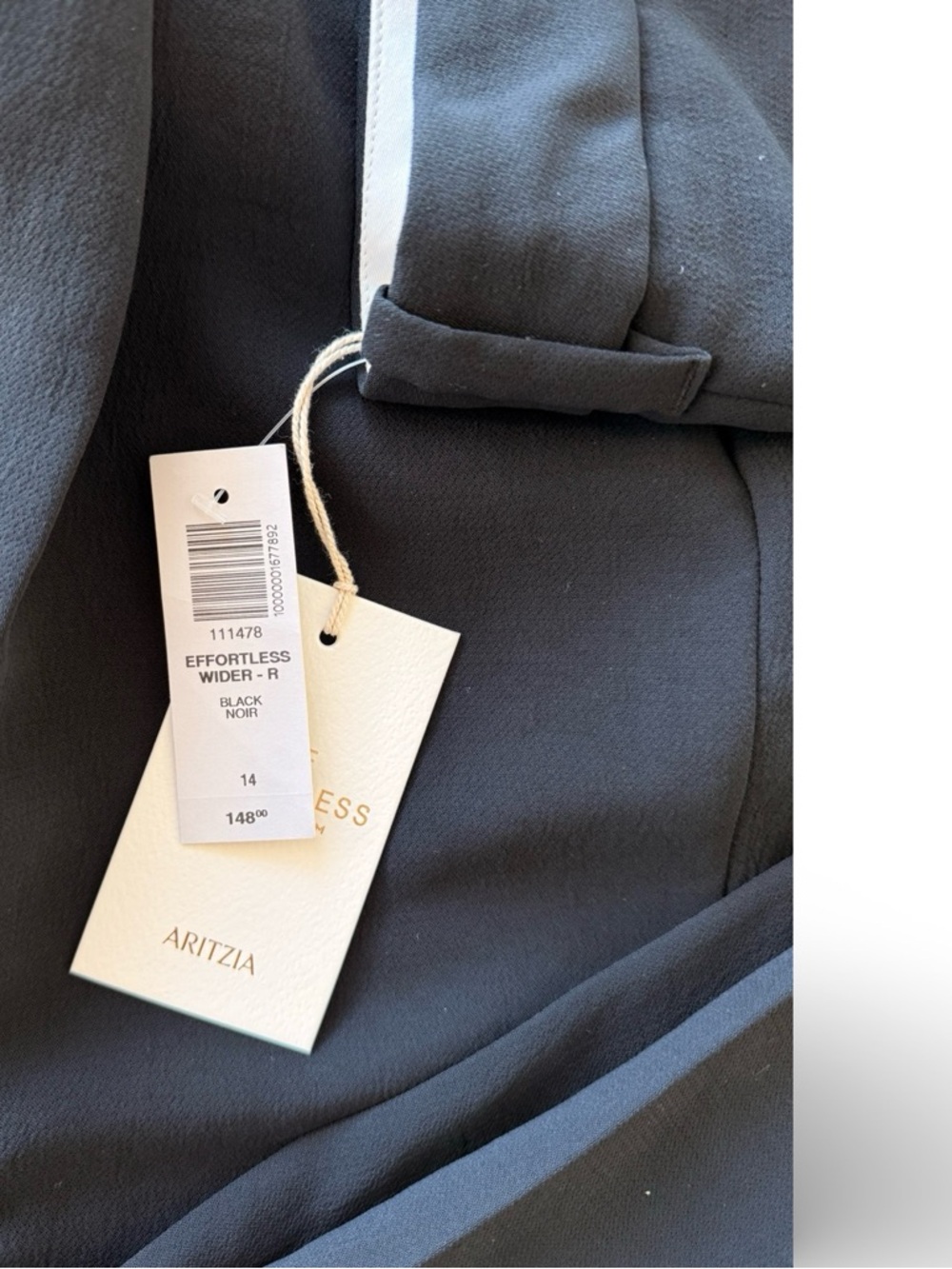 Aritzia The Effortless Pant Wider Crepette|14 | NWT| professionally hemmed - Picture 3 of 10